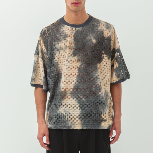 Merely Made Vintage Dyed Knitting T-Shirt Dark Sea Navy 25SMLPR271SH-1 98741593 Fit Front Degli Uberti